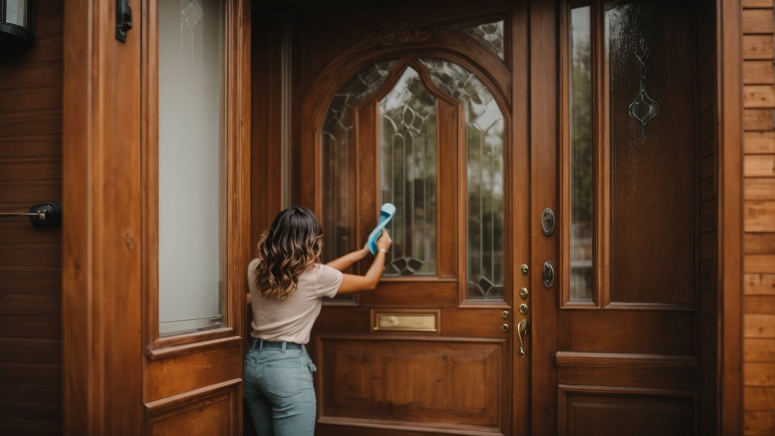 How to Clean Your Wooden Front Door: A Quick Guide