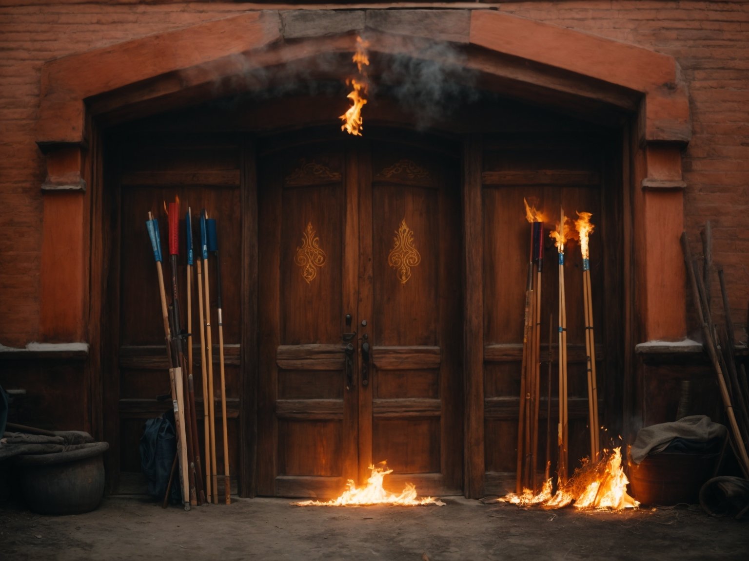 How Many Fire Arrows Do You Need to Destroy a Wooden Door?